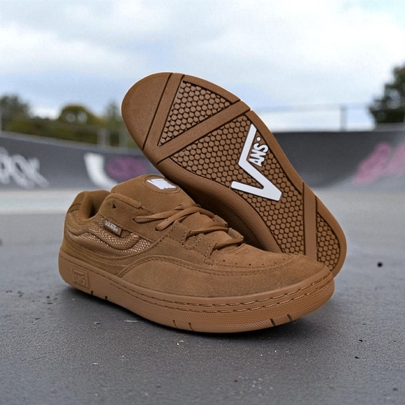 VANS Speed LS Chunky Brown Suede Skate Shoes Men’s Size 10 New - Picture 1 of 5